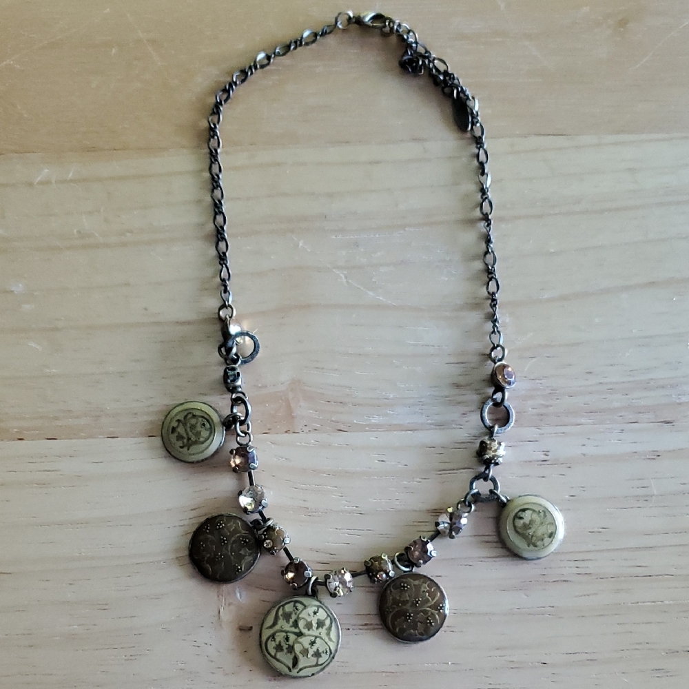 Vintage-Inspired Pendant Necklace with Intricate Charms